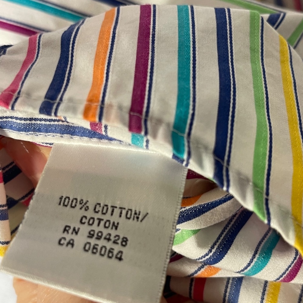 Bugatchi Uomo Multicolor Stripes Button Up It Dre… - image 4